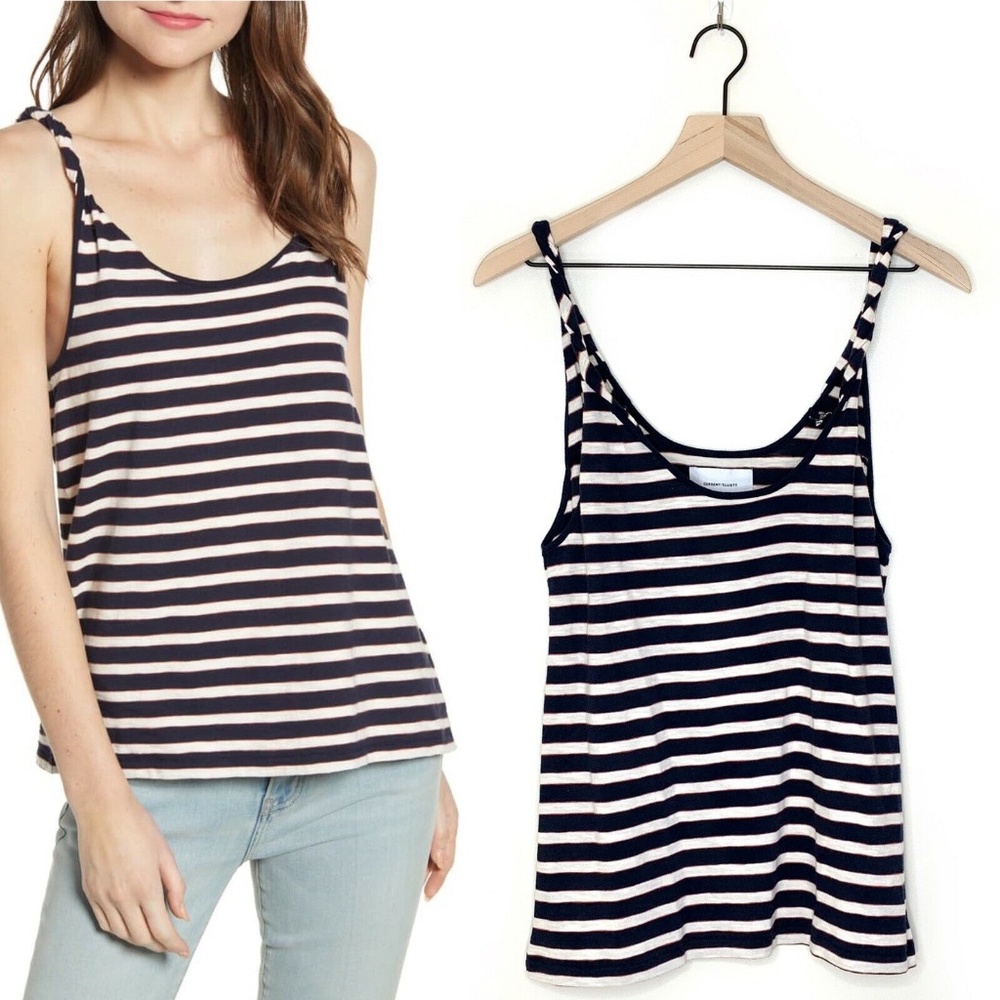 🌶 CURRENT/ELLIOT - COTTON - STRIPE TWISTED TANK